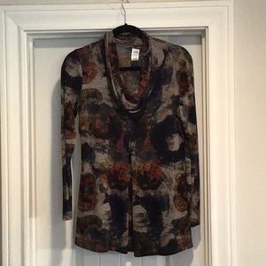 Long sleeve lightweight cowl neck sweater size S